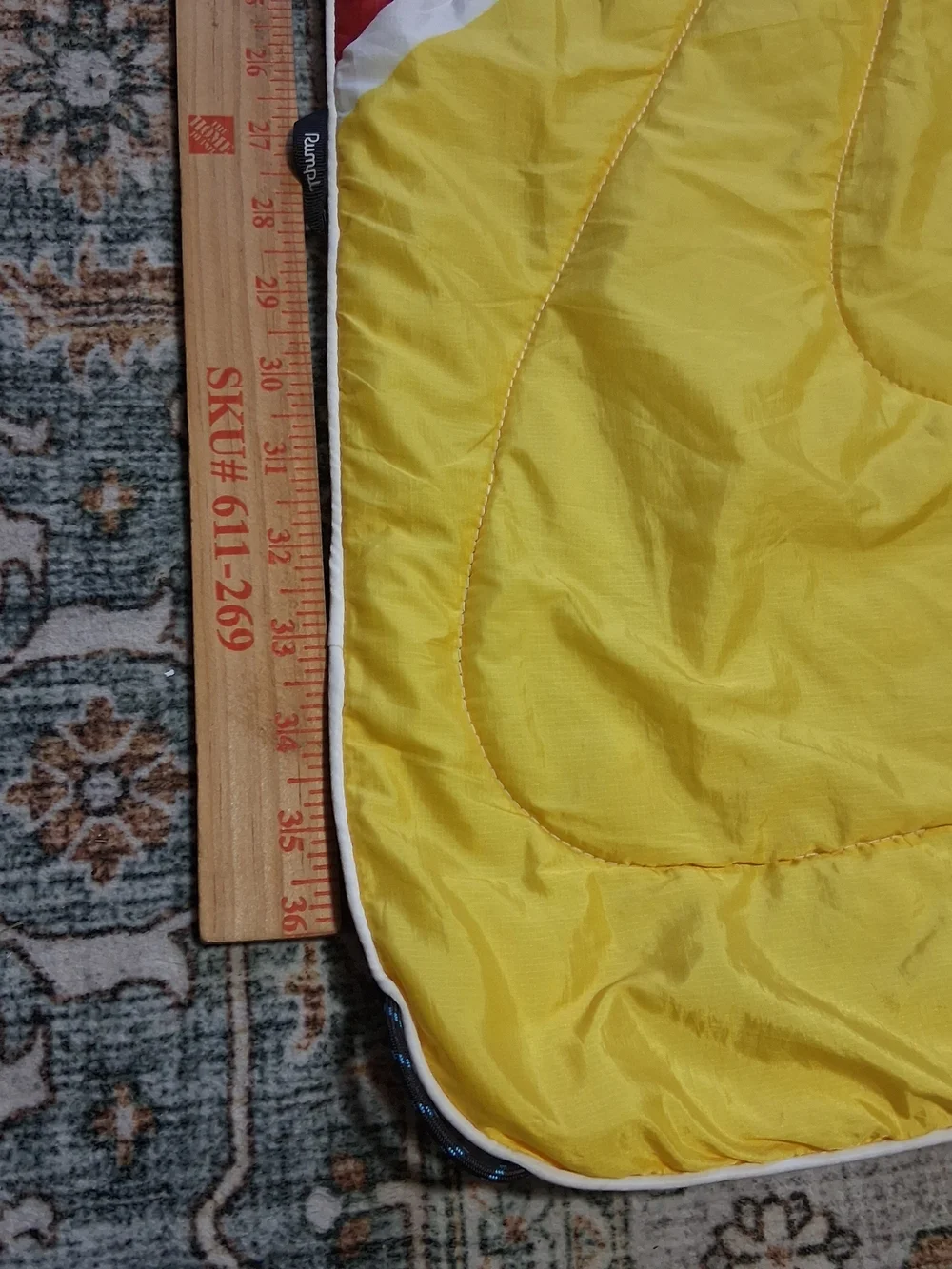 Rumpl Original Puffy Mini Blanket 40×28 Camping Colorblock No Sack